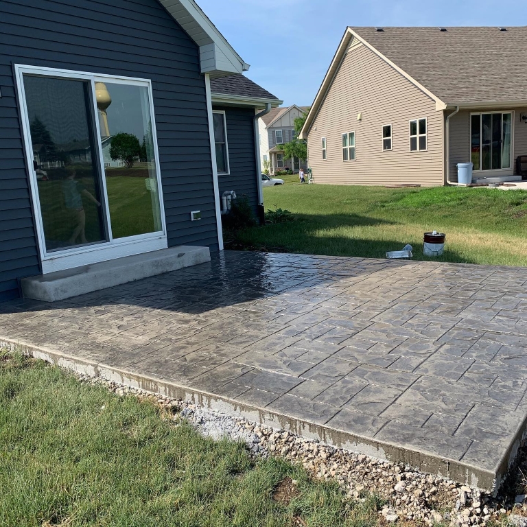 patio builders in Kenosha, concrete patio installation, Kenosha WI patios